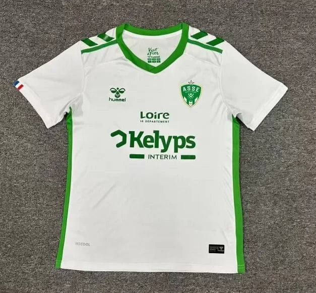 Maillot extérieur AS Saint-Étienne 2024-2025, marque Le 12-ème Maillot, avec logo du club et design moderne.
