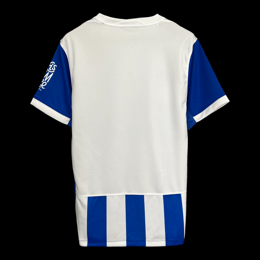 Maillot domicile Brighton 25/26 Le 12-ème Maillot, maillot de football avec logo de l'équipe, couleurs bleu et blanc.