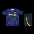Ensemble Chelsea de la marque Le 12 -ème Maillot, comprenant un maillot à manches longues et un pantalon assorti, vue de face.