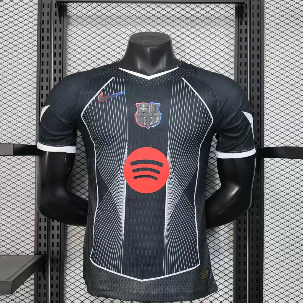 Maillot FC Barcelone concept 2025-26 par Le 12 -ème Maillot, devant avec logo et design moderne, tissu sportif visible.