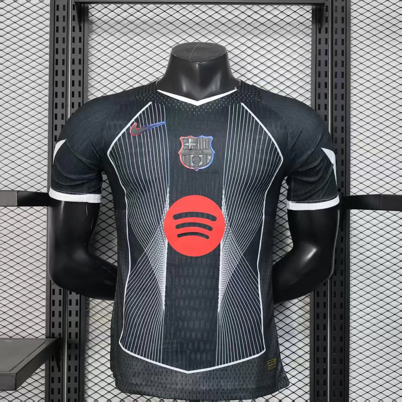 Maillot FC Barcelone concept 2025-26 par Le 12 -ème Maillot, devant avec logo et design moderne, tissu sportif visible.