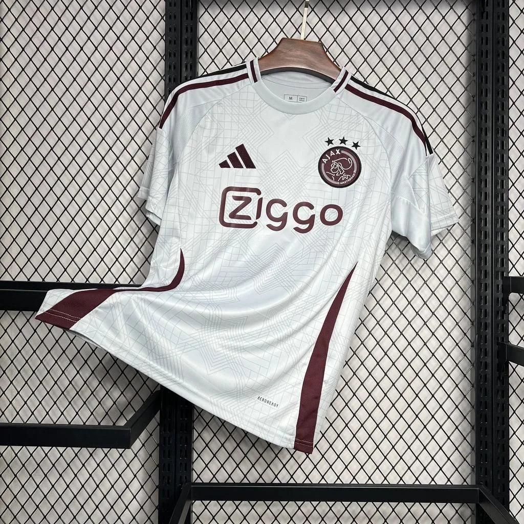 Maillot third du FC Ajax Amsterdam 2024-2025, maillot de football Le 12 -ème Maillot, vue du devant avec logo et design moderne