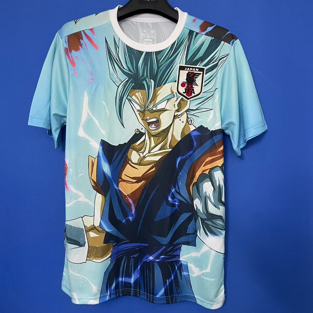 Maillot de sport vert pour enfants 25/26, modèle japonais anime, marque Le 12 -ème Maillot, vue de face.