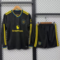 Ensemble Manchester United third pour adulte, maillot à manches longues, en bleu avec logo et détails du club, par Le 12 -ème Maillot.