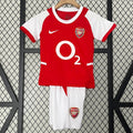 Ensemble enfant Arsenal domicile rétro Le 12-ème Maillot, maillot rouge avec manches blanches et logo du club, pour matches.