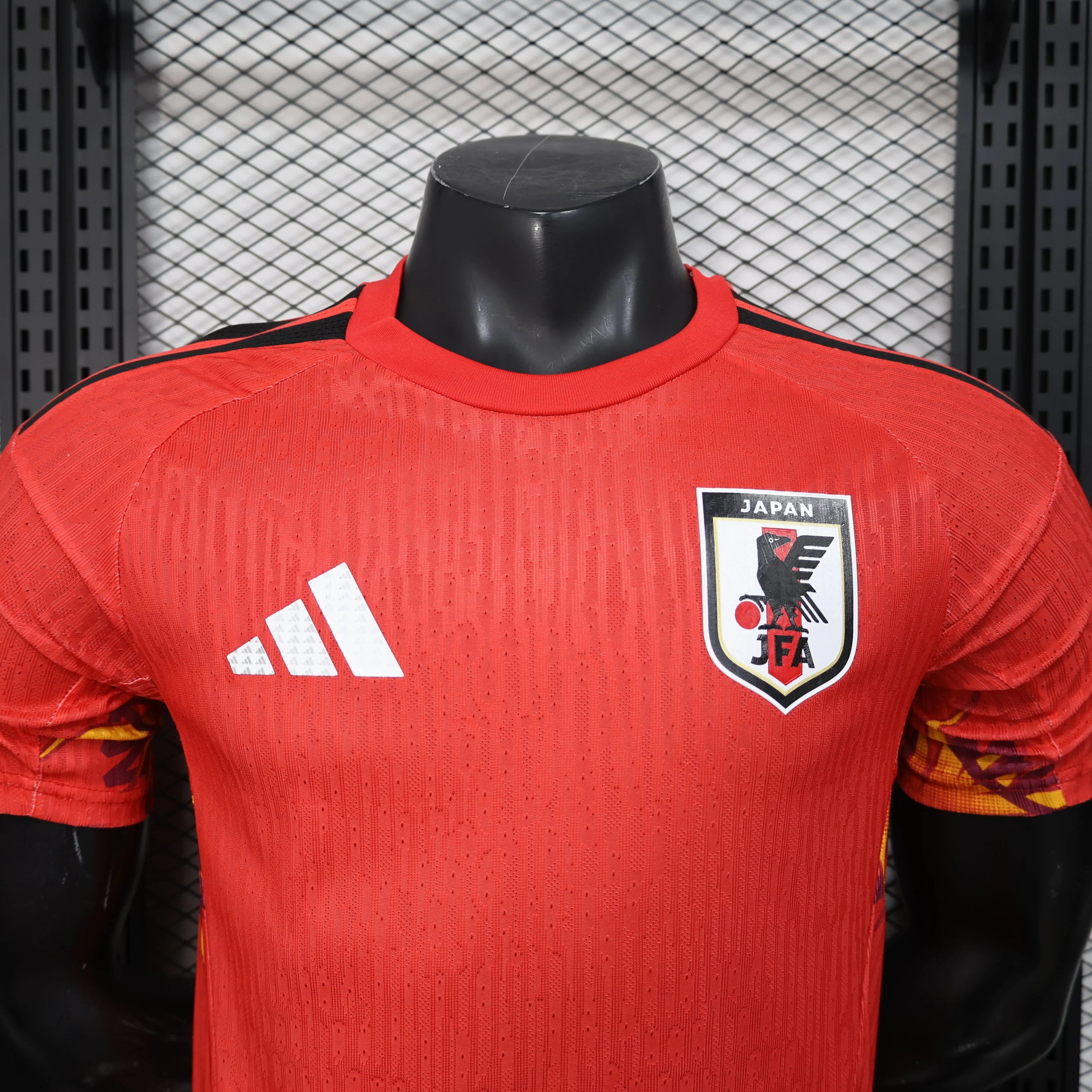 Maillot de gardien de but Japon Coupe du Monde 2026, marque Le 12, en tissu bleu avec logo et détails blancs.