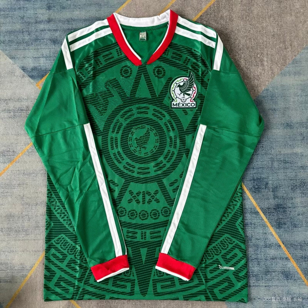Maillot domicile long sleeves Mexique 2025/26 Le 12 -ème Maillot, maillot de football équipe nationale, logo visible.