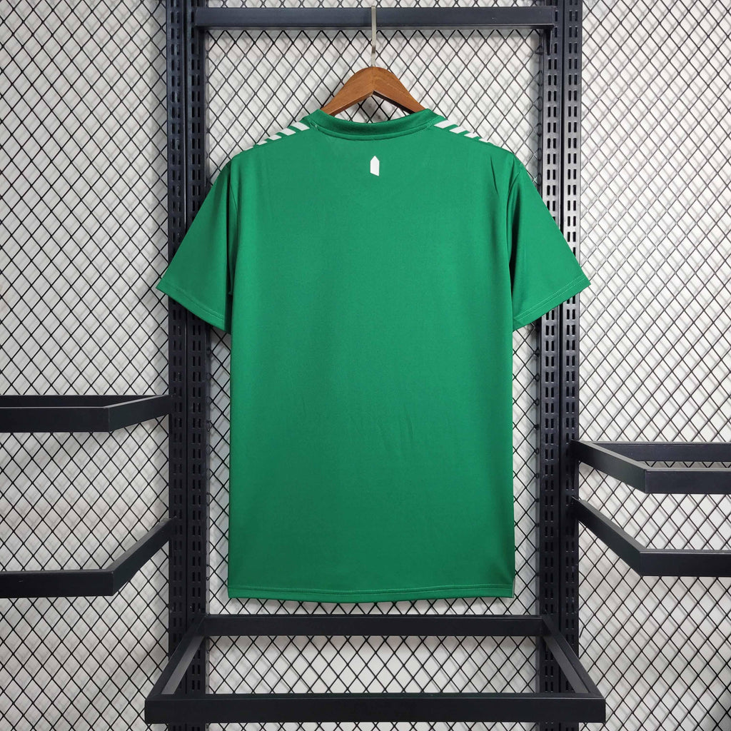 Maillot extérieur Everton 2024-25 de la marque Le 12 -ème Maillot, vue de face, détails du design et logo officiel.