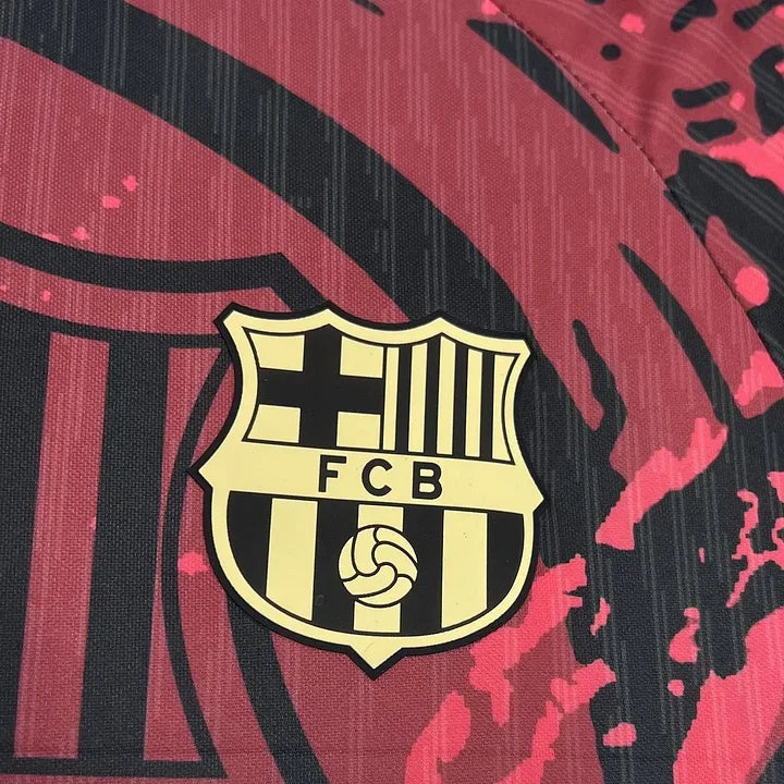 Maillot de football FC Barcelone concept 2024-2025 de Le 12-ème Maillot, vue de face avec logo et design moderne.