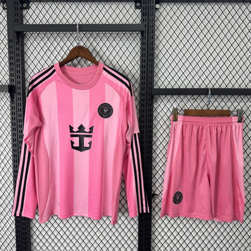 Ensemble de football Inter Miami domicile pour homme, maillot à manches longues, marque Le 12 -ème Maillot, taille 25/26