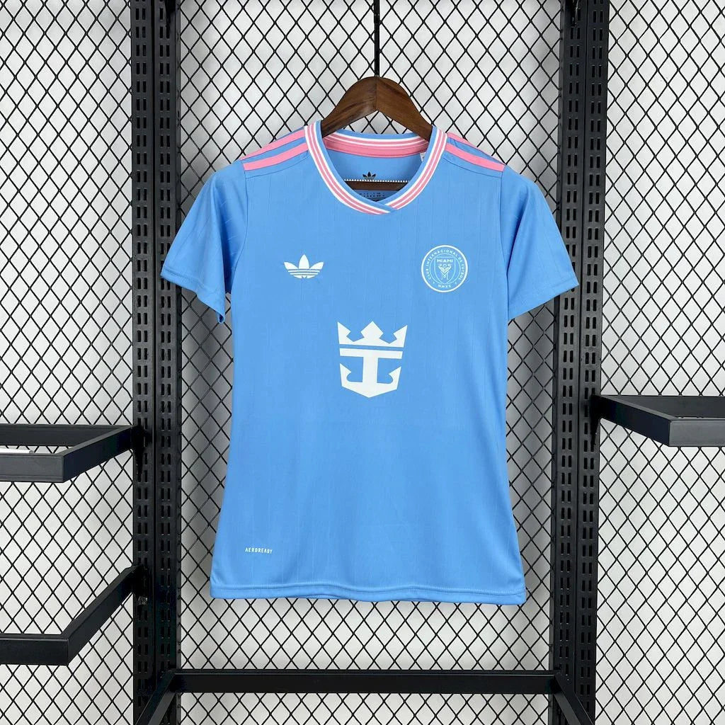 Maillot femme Inter Miami FC 2025 de Le 12, maillot de football avec logo et design sportif visible.