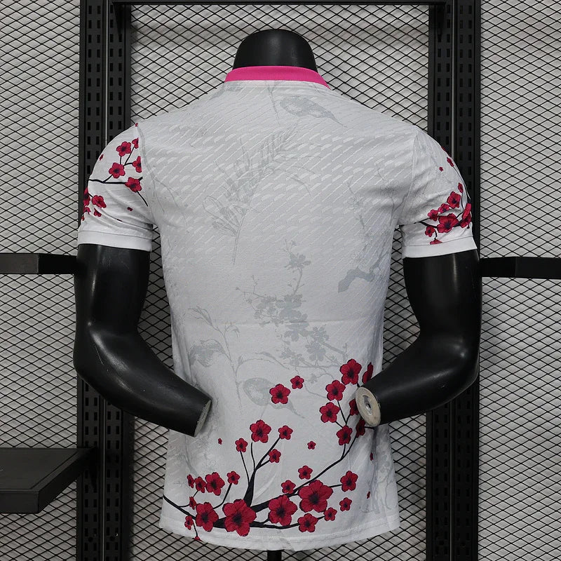 Maillot de football Japon concept 2025-26, signé Le 12 -ème Maillot, avec design moderne et couleurs du drapeau japonais.