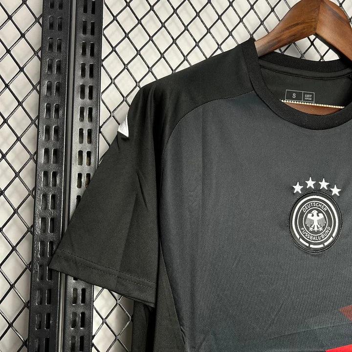 Maillot de foot gardien Allemagne 2024-2025 Le 12-ème Maillot, maillot de sport avec logo officiel, vue de face.