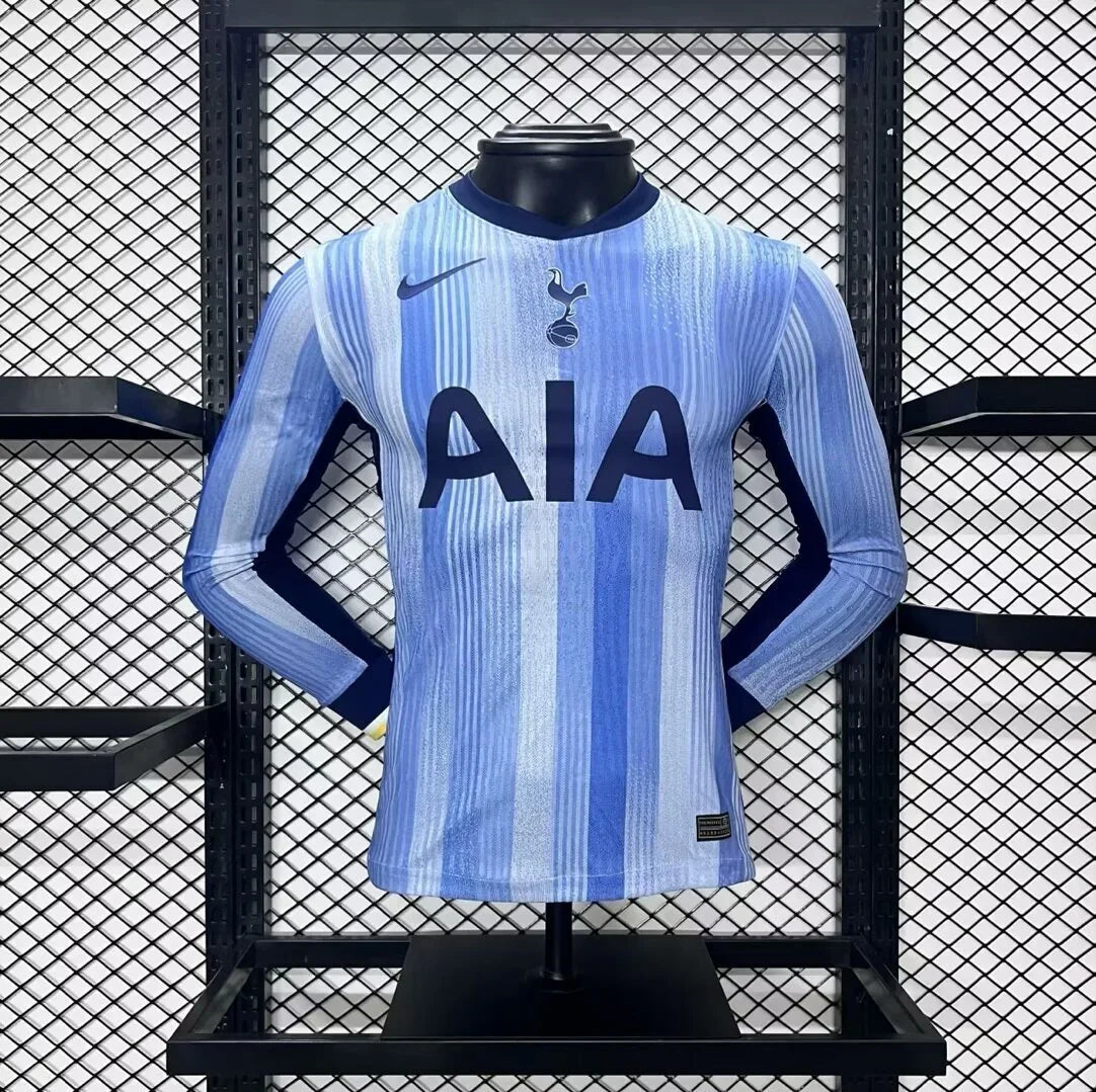 Maillot extérieur à manches longues Tottenham 2024-25, marque Le 12 -ème Maillot, avec logo et détails du club.