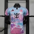 Maillot Inter Miami pour enfants 25-26 ans, marque Le 12 -ème Maillot, vue front avec logo de l'équipe.