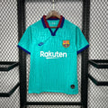 Maillot de football rétro FC Barcelone 2019 2020 Le 12-ème Maillot, maillot de sport bleu avec logos du club.