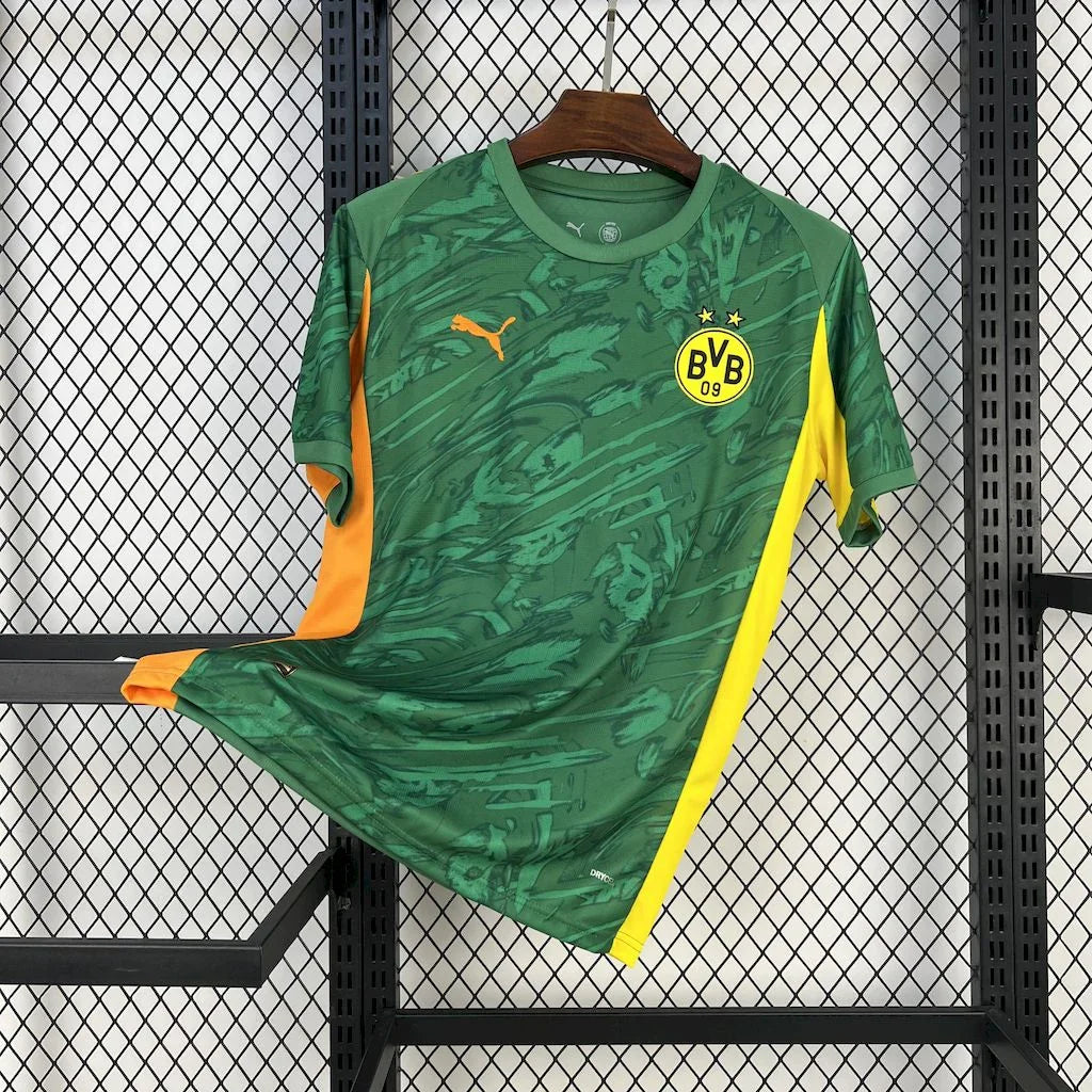 Maillot de gardien Dortmund 2024-25 Le 12-ème Maillot, jersey de football avec logo officiel et design moderne.