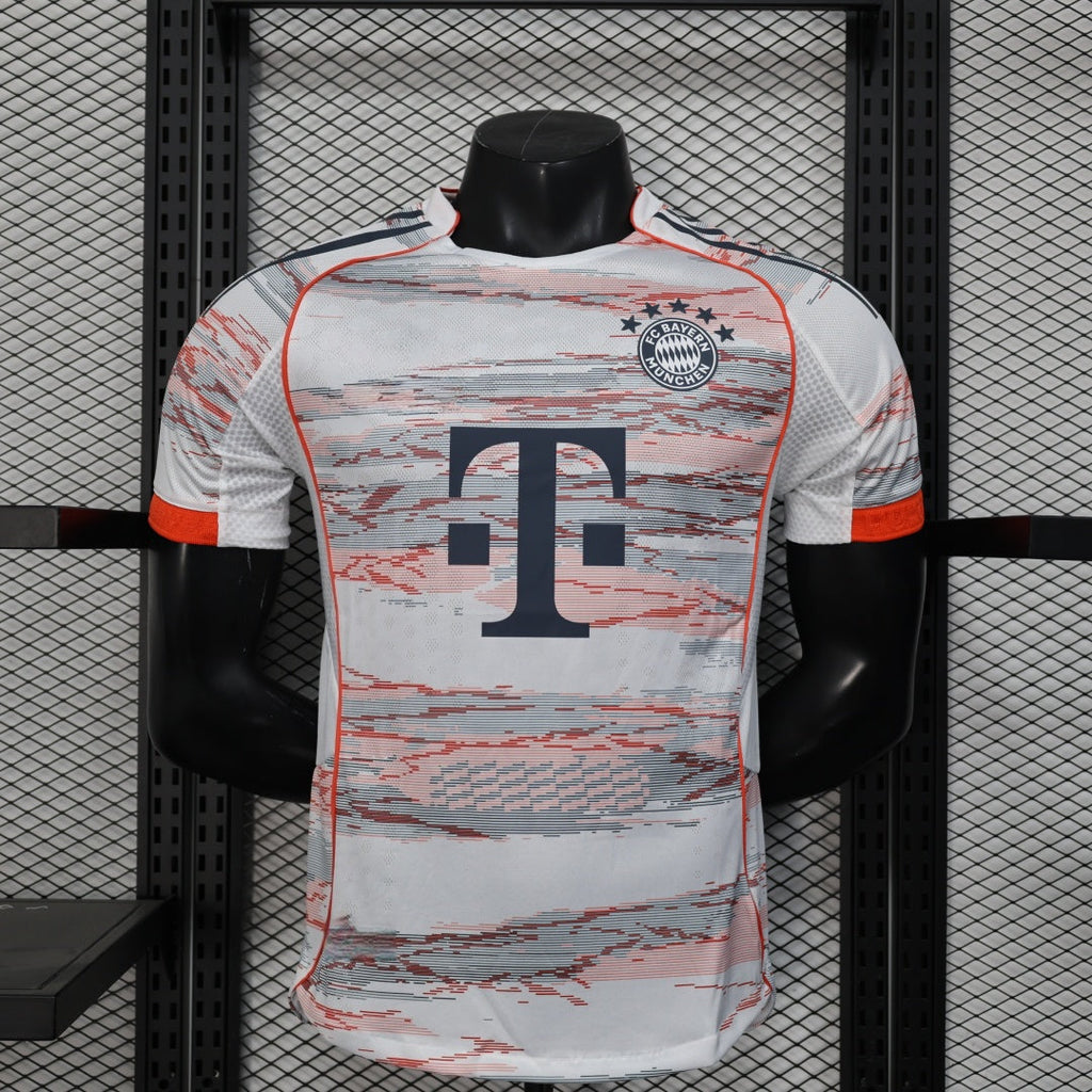 Maillot extérieur Bayern Munich 25/26 Le 12 -ème Maillot pour joueur, vue de face avec logo et détails du maillot.