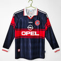 Maillot domicile rétro Bayern Munich 1997-1999 à manches longues, marque Le 12 -ème Maillot, avec logo et détails historiques.