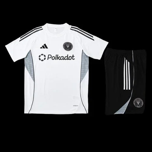 Ensemble Inter Miami Le 12 -ème Maillot, maillot de football avec logo de l'équipe, devant blanc avec détails en vert et rose