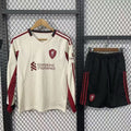 Ensemble de football Liverpool 25/26 Le 12 -ème Maillot, maillot extérieur à manches longues pour adulte mâle.