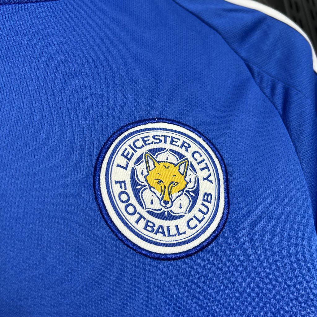 Maillot Leicester City 2024-25 de la marque Le 12 -ème Maillot, vue frontale avec logo et design officiel.