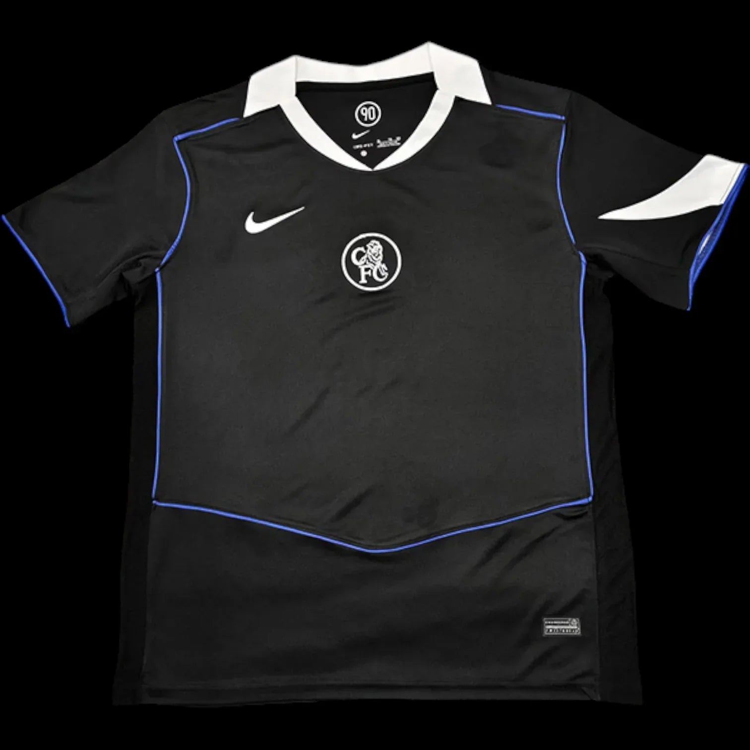 Maillot Chelsea Third 25/26 Le 12 -ème Maillot, maillot de football bleu avec logo et détails du club Chelsea.