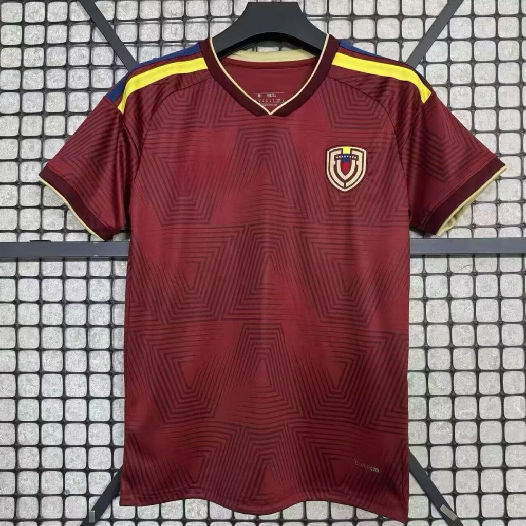 Maillot domicile Venezuela 25/26 Le 12 -ème Maillot, maillot de football avec logo et couleurs nationales.