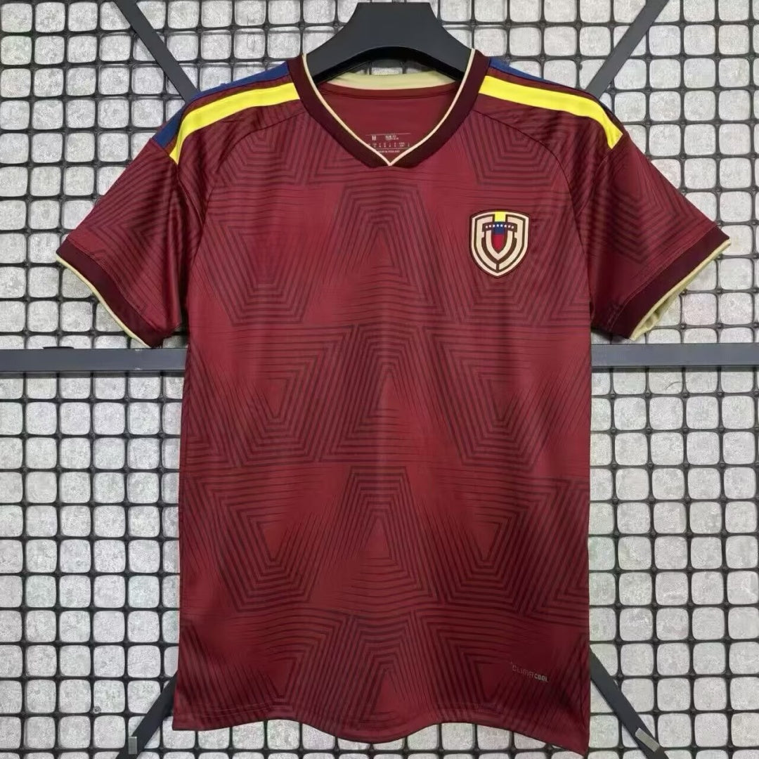 Maillot domicile Venezuela 25/26 Le 12 -ème Maillot, maillot de football avec logo et couleurs nationales.