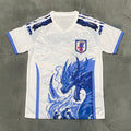 Maillot de football Le 12 -ème Maillot pour enfant 25/26 japonais Blue Dragon Q, maillot bleu avec logo de dragon.