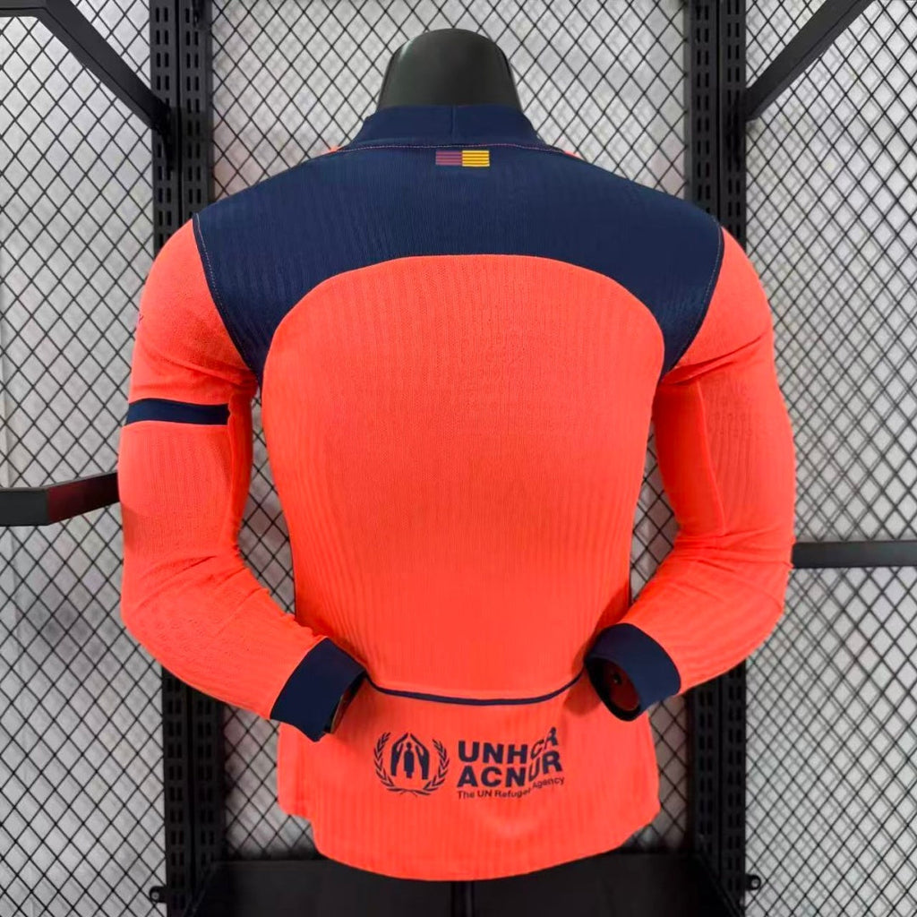 Maillot Barça 25/26 Le 12ème Maillot, maillot third à manches longues pour homme, en bleu avec logo du FC Barcelone.