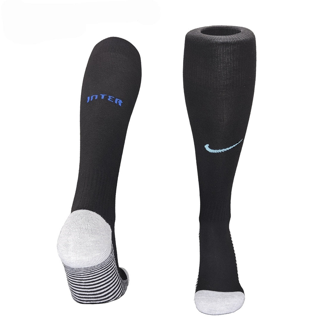 Chaussettes domicile Inter Milan Le 12 -ème Maillot, bleu et noir, avec logo du club, pour supporter.