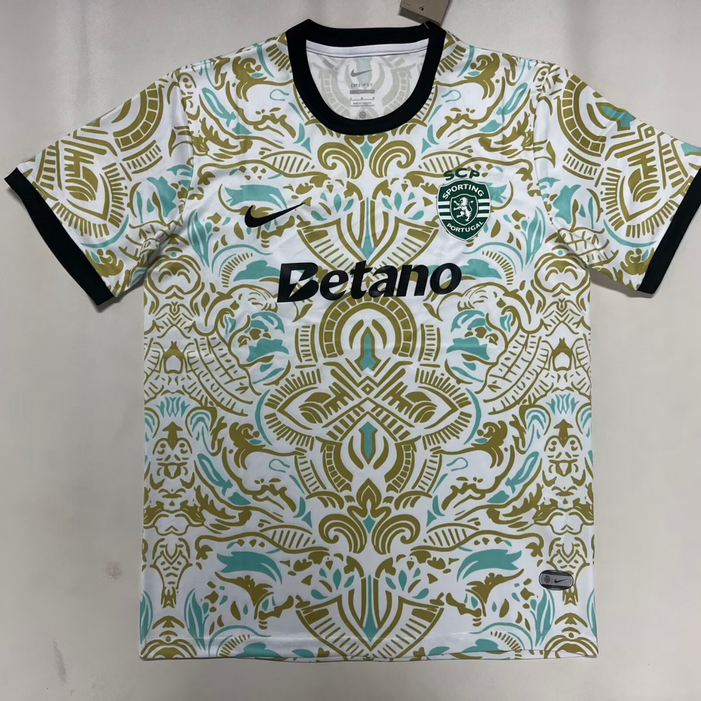 Maillot 25/26 Sporting CP Le 12 -ème, maillot de football avec logo et design officiel, vue de face sur fond blanc