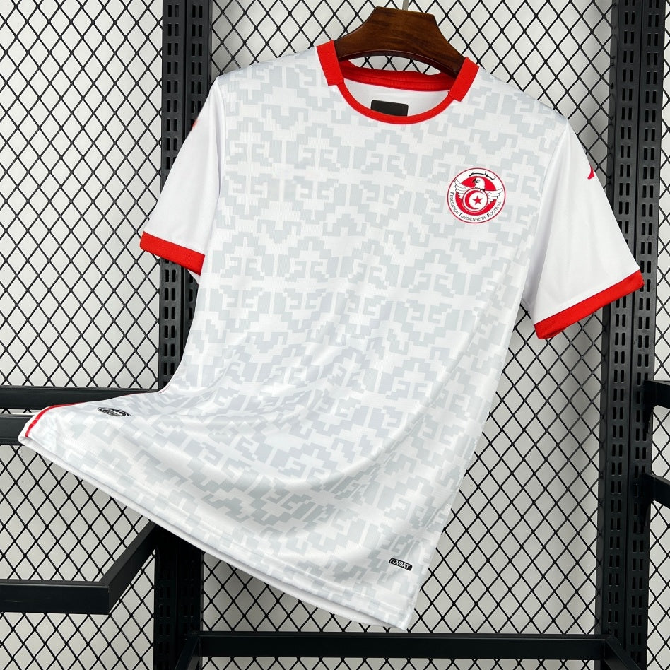 Maillot de football pour enfants 25/26 Tunisiar Extérieur, marque Le 12ème Maillot, vue du maillot avec logo et design extérieur.