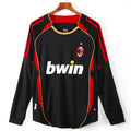 Maillot rétro AC Milan third manches longues 2006-2007, marque Le 12 -ème Maillot, en tissu bleu avec logo et détails rouges