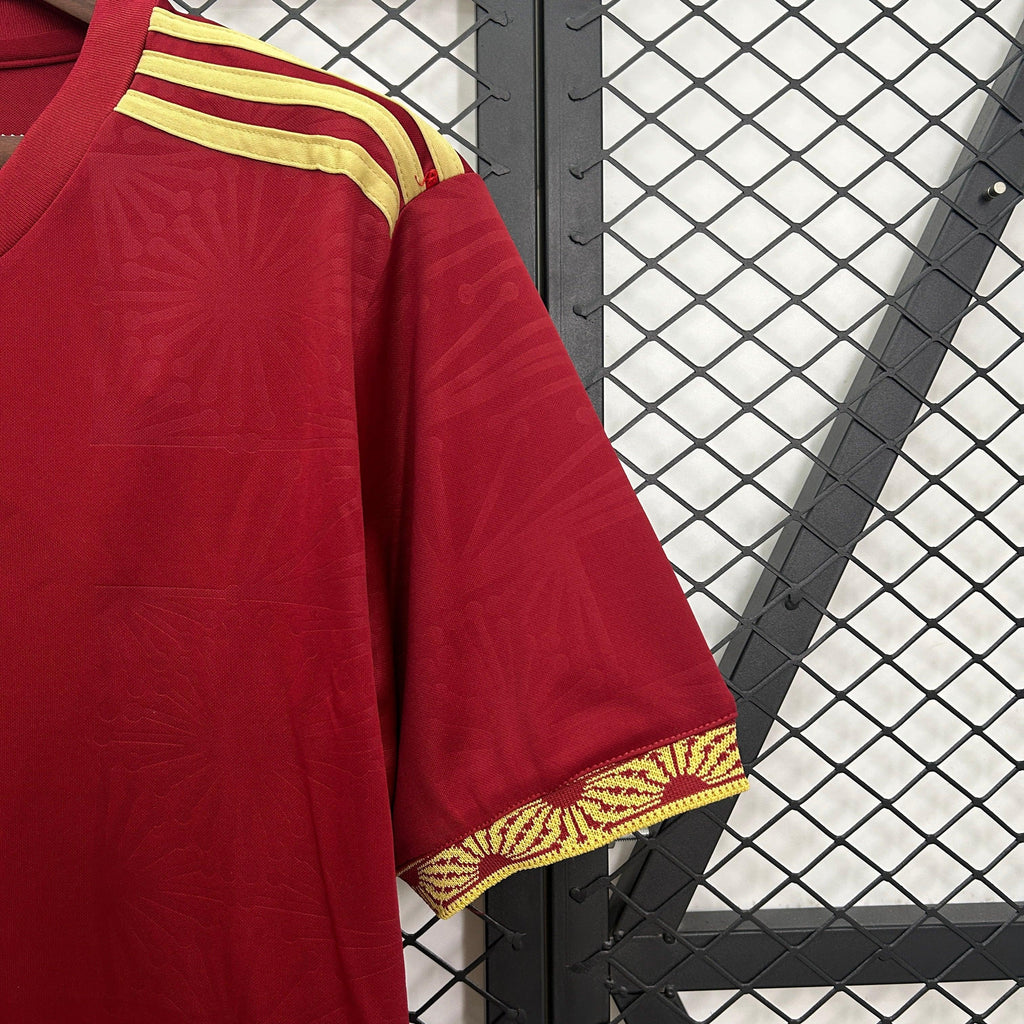 Maillot de football Mexique Concept Rouge 2025 de Le 12 -ème Maillot, vue de face avec logo et design rouge vif.
