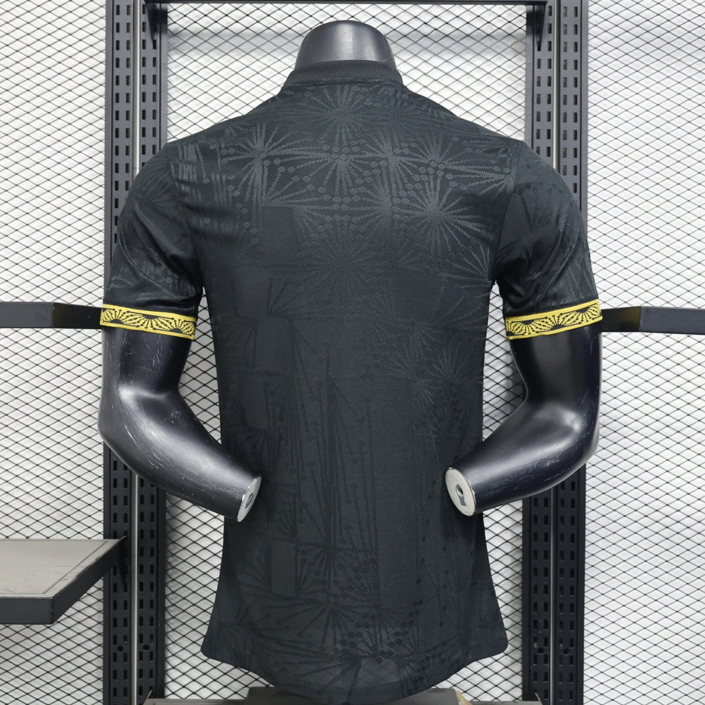 Maillot de football Mexique spécial joueur Le 12, maillot 25/26, en tissu bleu avec logo et détails sportifs visibles.