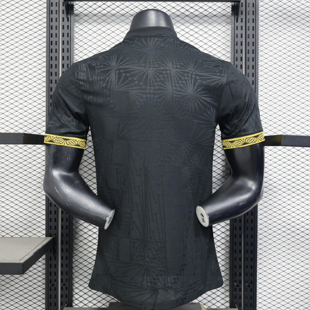 Maillot de football Mexique spécial joueur Le 12, maillot 25/26, en tissu bleu avec logo et détails sportifs visibles.
