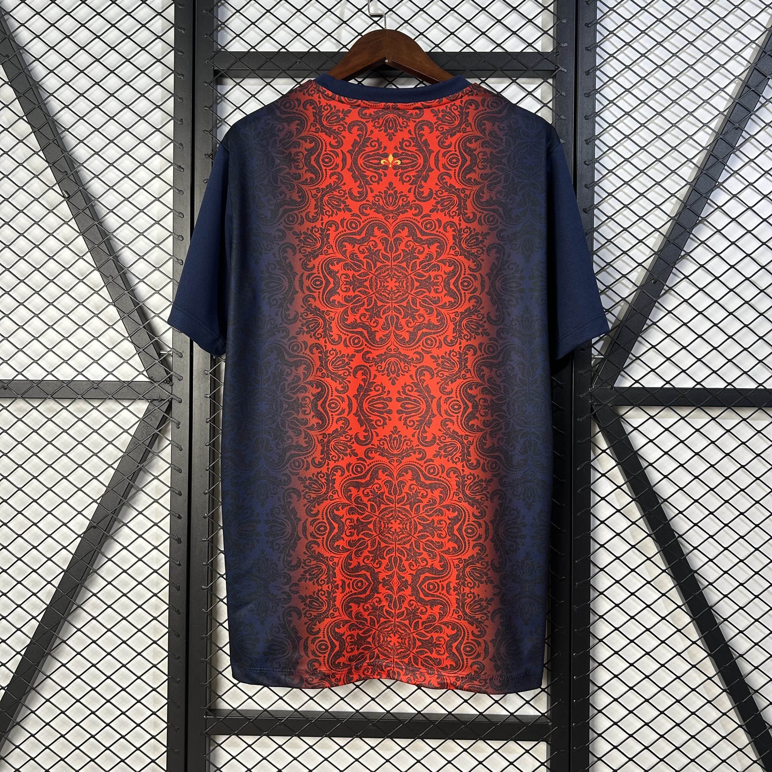 Maillot de football Le 12-ème PSG 25/26 bleu et rouge, vue frontale, avec logo du club.