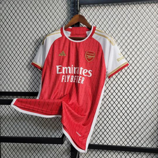 Maillot domicile Arsenal 2023-2024 de la marque Le 12 -ème Maillot, maillot de football avec logo et détails du club.