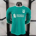 Maillot Liverpool Third à manches longues pour homme, taille 25/26, en bleu avec logo et design officiel, par Le 12 -ème Maillot.