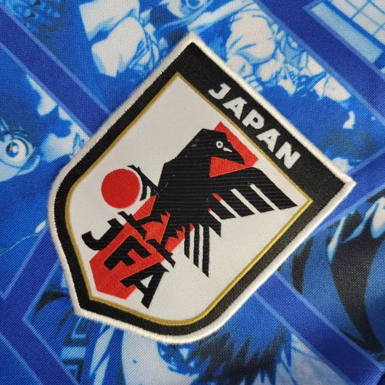 Maillot Japon 2023-2024, édition spéciale fan manga, de la marque Le 12, avec design coloré et logo officiel.