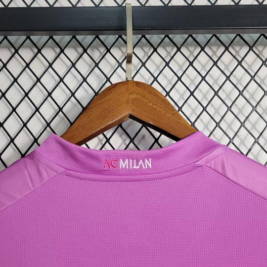 Maillot third de la saison 2023-2024 de l'AC Milan, marque Le 12 -ème Maillot, vue de face avec logo et design distinctif