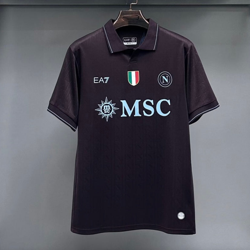 Maillot Naples Third 25/26 de Le 12 -ème Maillot, maillot de football avec le logo de Naples, couleurs bleu et blanc.