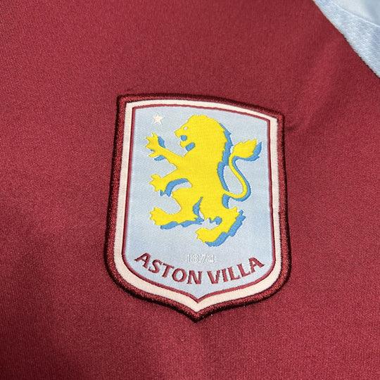 Maillot domicile Aston Villa 2024-2025 Le 12-ème Maillot avec logo et design officiel, vue frontale du maillot de football.