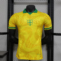 Maillot de football Brésil 24/25 Spécial joueur, marque Le 12, en maillot de sport avec logo et détails de l'équipe.