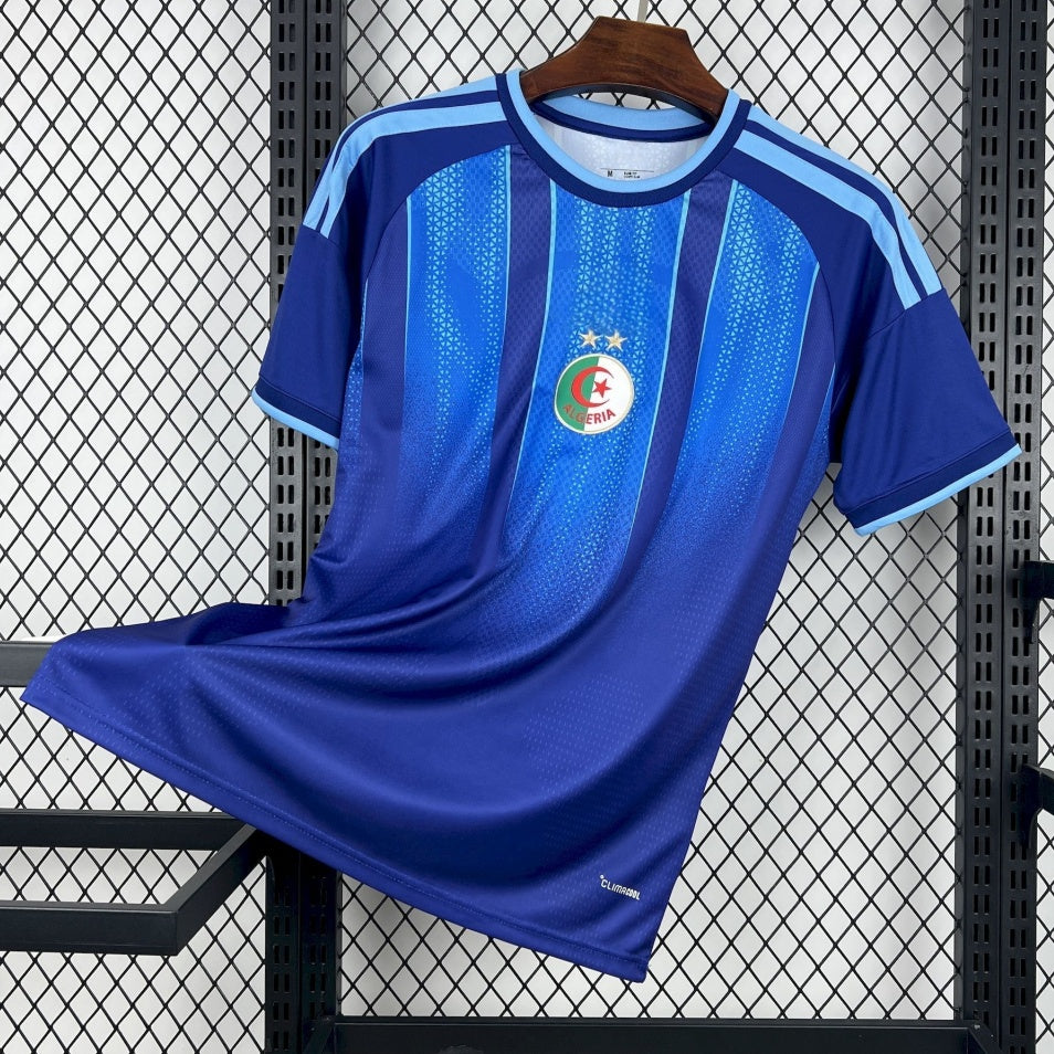 Maillot de football Algérie 25/26 Bleu Le 12, design spécial, maillot de sport pour supporters algériens