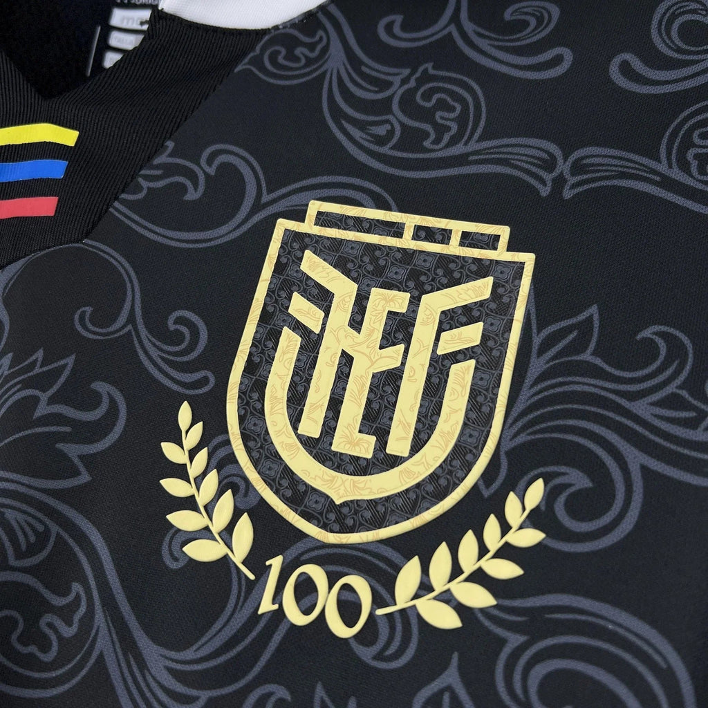 Maillot de gardien de l'équipe d'Équateur pour la Coupe du Monde 2026, marque Le 12 -ème Maillot, vue frontale.