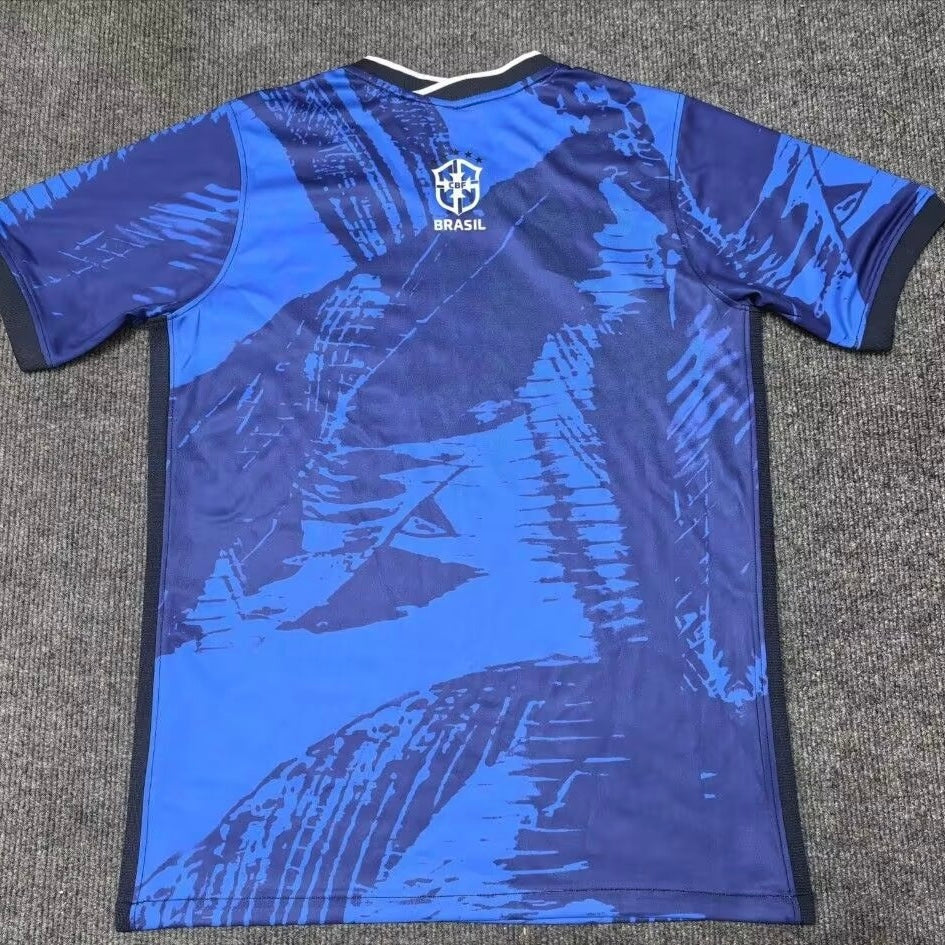 Maillot 24/25 Brésil Bleu Le 12 -ème Maillot, maillot de football avec design bleu et logo officiel, vue de face