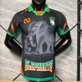 Maillot de football Côte d'Ivoire 25/26, noir, joueur, marque Le 12 -ème Maillot, maillot de sport pour fans ivoiriens
